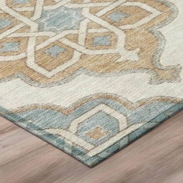 Chantille Machine Washable Indoor/Outdoor Abstract ACN3031 Linen 2 ft. x 3 ft. Accent Rug