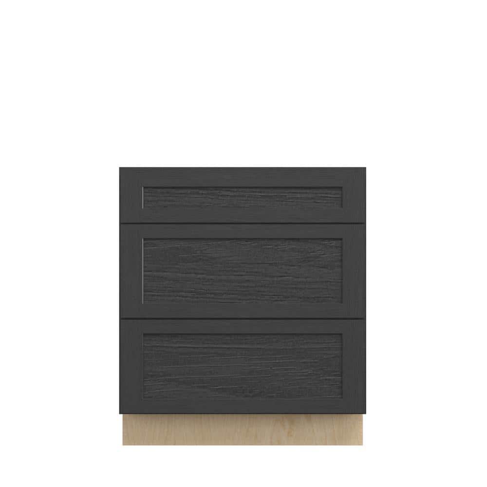 Jamestown Recessed 30 in. W x 34.5 in. H x 24 in. D in Espresso Plywood Assembled Drawer Base Cabinet price history on PriceWatchPro
