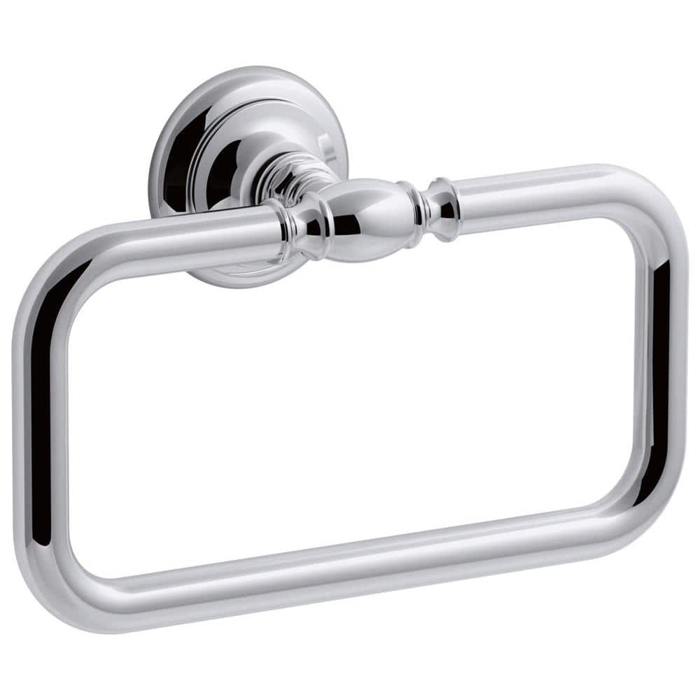 KOHLER Artifacts Towel Ring In Polished Chrome K 72571 CP The Home Depot   Polished Chrome Kohler Towel Rings K 72571 Cp 64 1000 