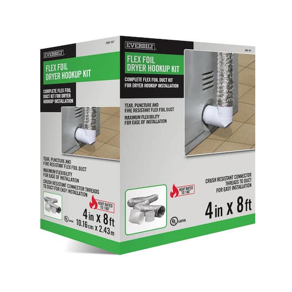 4 in. x 8 ft. Dryer to Duct Connector Kit