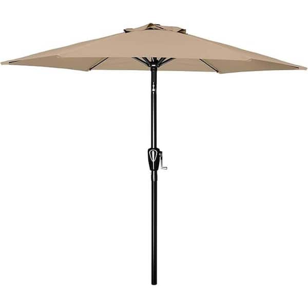 Unbranded 7.5 ft. Outdoor Market Patio Umbrella in Khaki