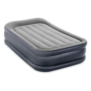 Twin Dura Beam Deluxe Pillow Raised Airbed Mattress with Built in Pump