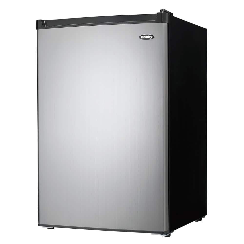 Danby 4.5 cu. ft. Stainless Steel Compact Refrigerator with True Freezer