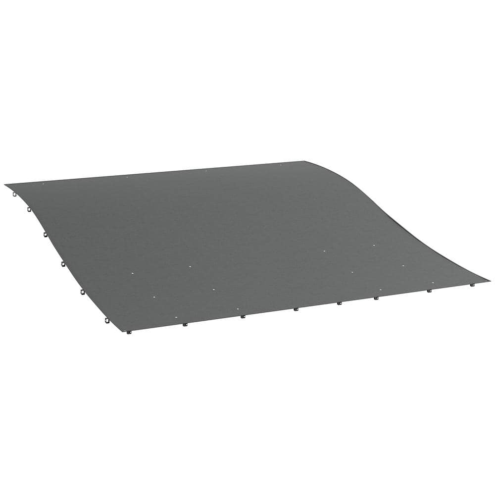10 ft x 10 ft Dark Gray Polyester Pergola Canopy Replacement