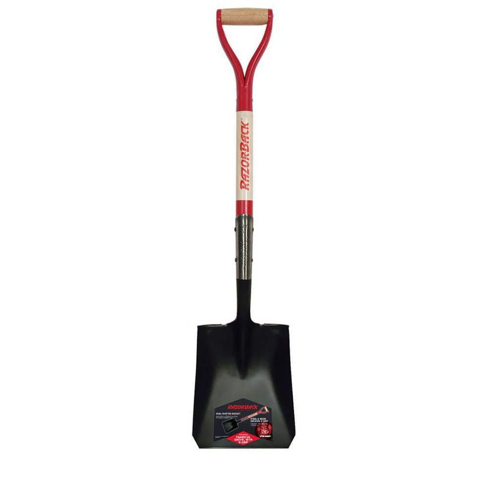 Razor-Back 30 in. Wood D-Handle Transfer Shovel