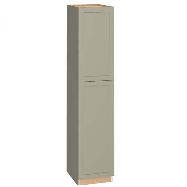 Westfield Dusk Gray Shaker Stock Assembled Pantry Kitchen Cabinet (18 in. W x 23.75 in. D x 90 in. H)