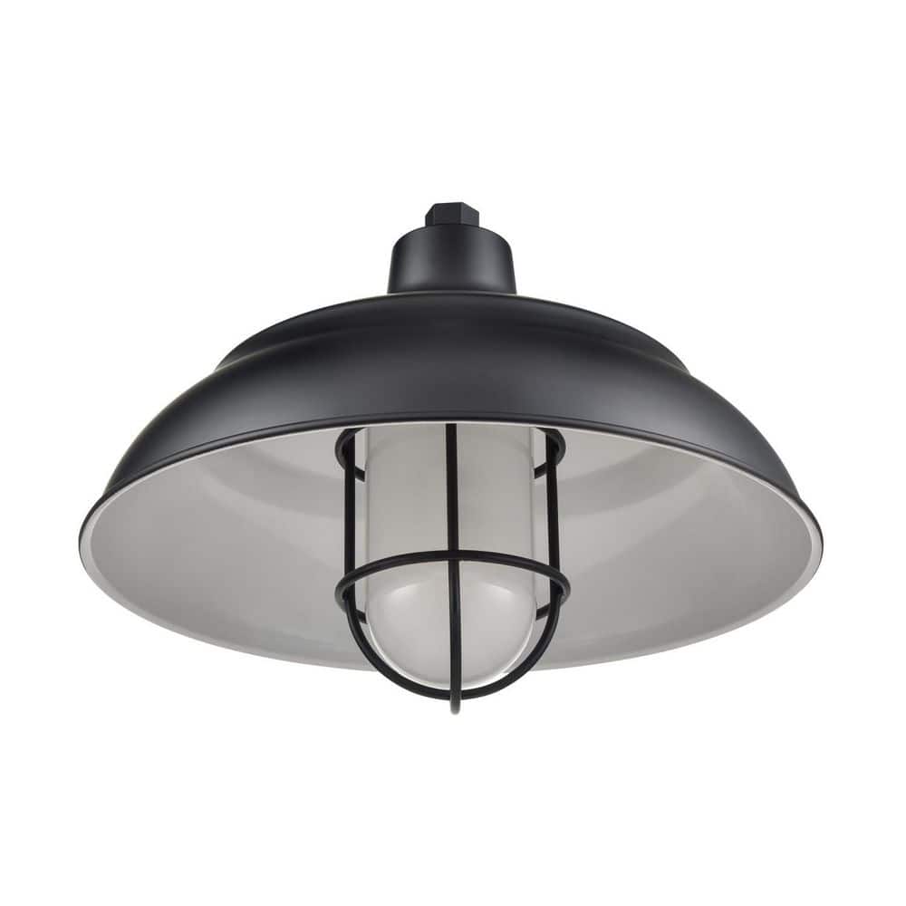 R-Series 17 in. Wide 1-Light Indoor/Outdoor Warehouse Shade-Satin Black price history on PriceWatchPro