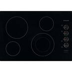 30 in. 4 Element Electric Cooktop in Black with Quick Boil Element