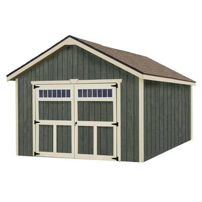 Dover 12 ft. x 16 ft. Wood Garage Kit without Floor
