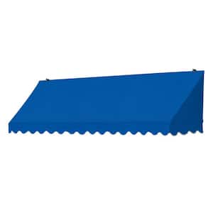8 ft. Traditional Manually Retractable Awning (26.5 in. Projection) in Pacific Blue