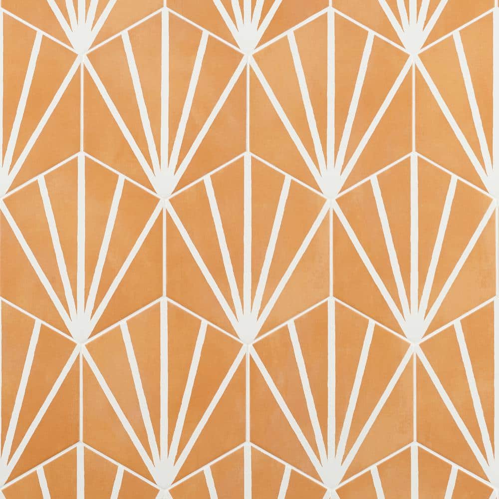 GeoHex Deco 8" Hexagon Matte Porcelain Floor and Wall Tile (9.03 Sq. Ft. / Case)