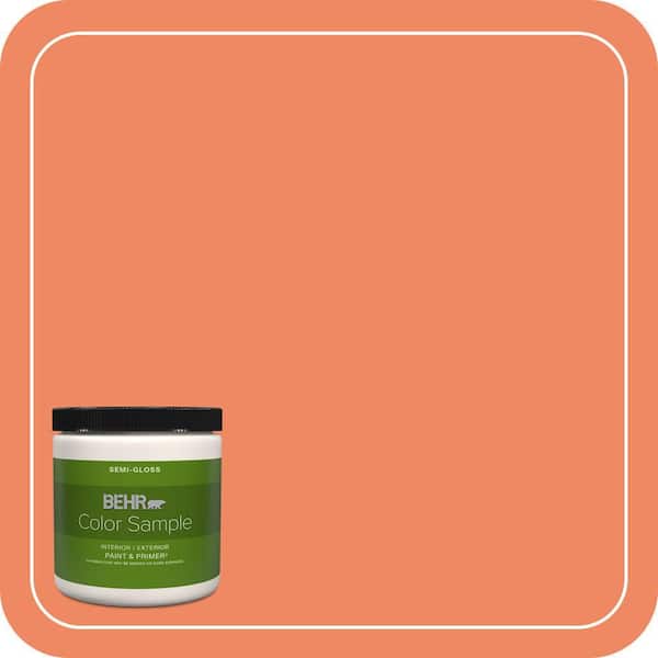 BEHR PREMIUM PLUS 8 oz. #P190-5 Orioles Semi-Gloss Interior/Exterior Paint & Primer Color Sample