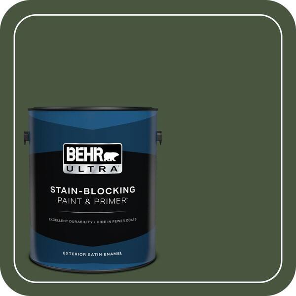 BEHR ULTRA 1 gal. #MQ6-49 Chard Satin Enamel Exterior Paint & Primer