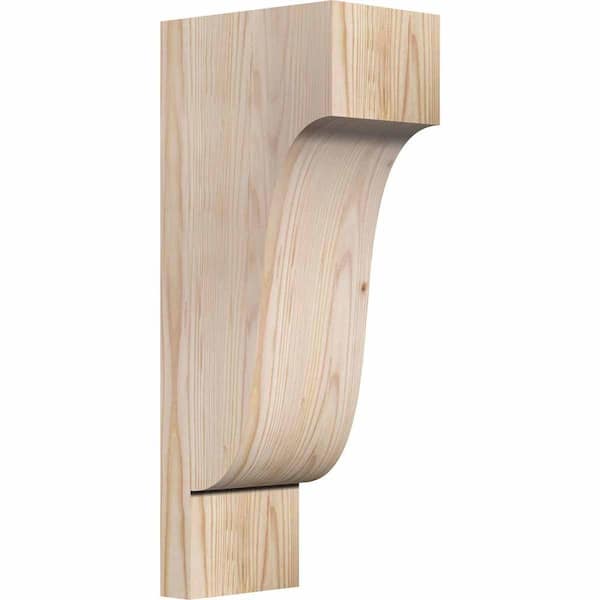 Ekena Millwork 5-1/2 in. x 8 in. x 20 in. Douglas Fir Newport Smooth Corbel