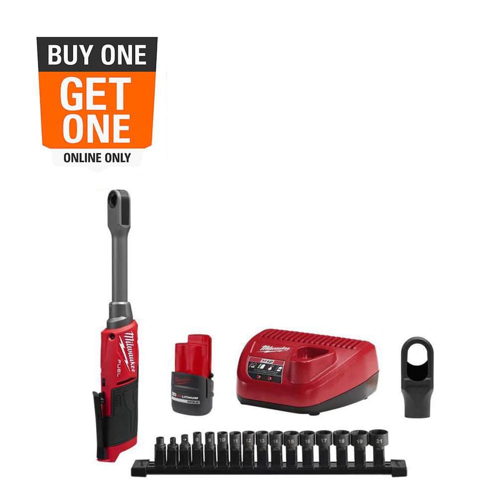 M12 FUEL INSIDER 12V Lithium-Ion Brushless 1/4in.-3/8in. Extended Reach Box Cordless Ratchet Kit w/ Protective Tool Boot price history on PriceWatchPro