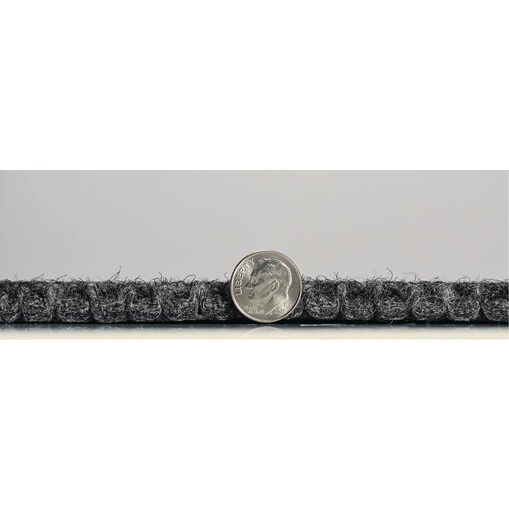 Ash Grey 24'' x 24'' Self-Stick Carpet Tiles, 10-Pack