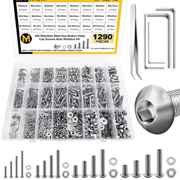 thumbnail image 2 of M2 M3 M4 Stainless Steel Self-Tapping Screws – Button Head Hex Socket, A2-70 (Metric) 2 of 3
