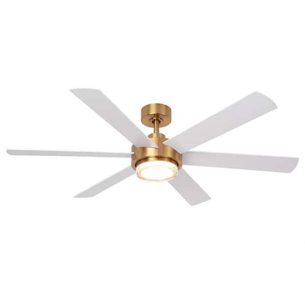 Parrot Uncle 54 in. Indoor Integrated LED Gold Dimmable