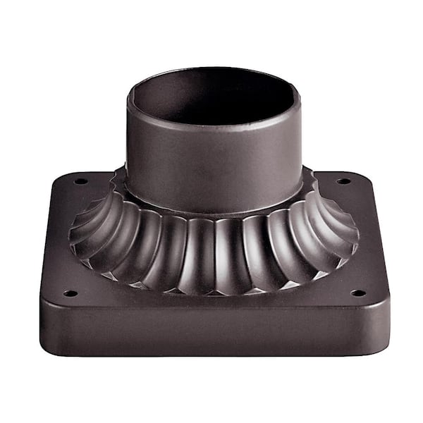5.75 in. x 3.5 in. Bronze Aluminum Outdoor Pedestal Mount (1-Pack)
