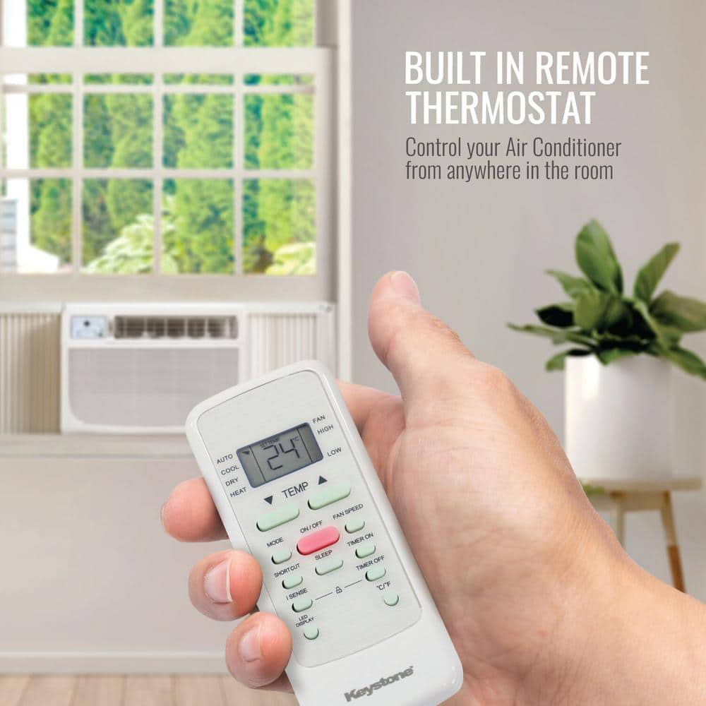 White 18,000 BTU Window Air Conditioner with Remote Control