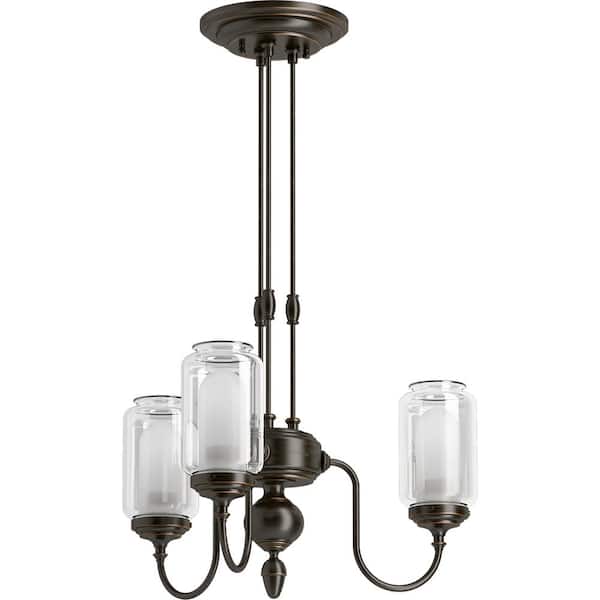 KOHLER Artifacts 3-Light Oil-Rubbed Bronze Chandelier