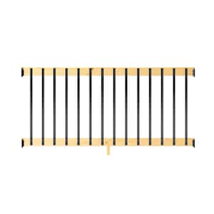 6 ft. Southern Yellow Pine Rail Kit with Aluminum Rectangular Balusters