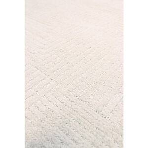 Sutton Ivory 12 ft. x 15 ft. Striped Polypropylene and Polyester Area Rug