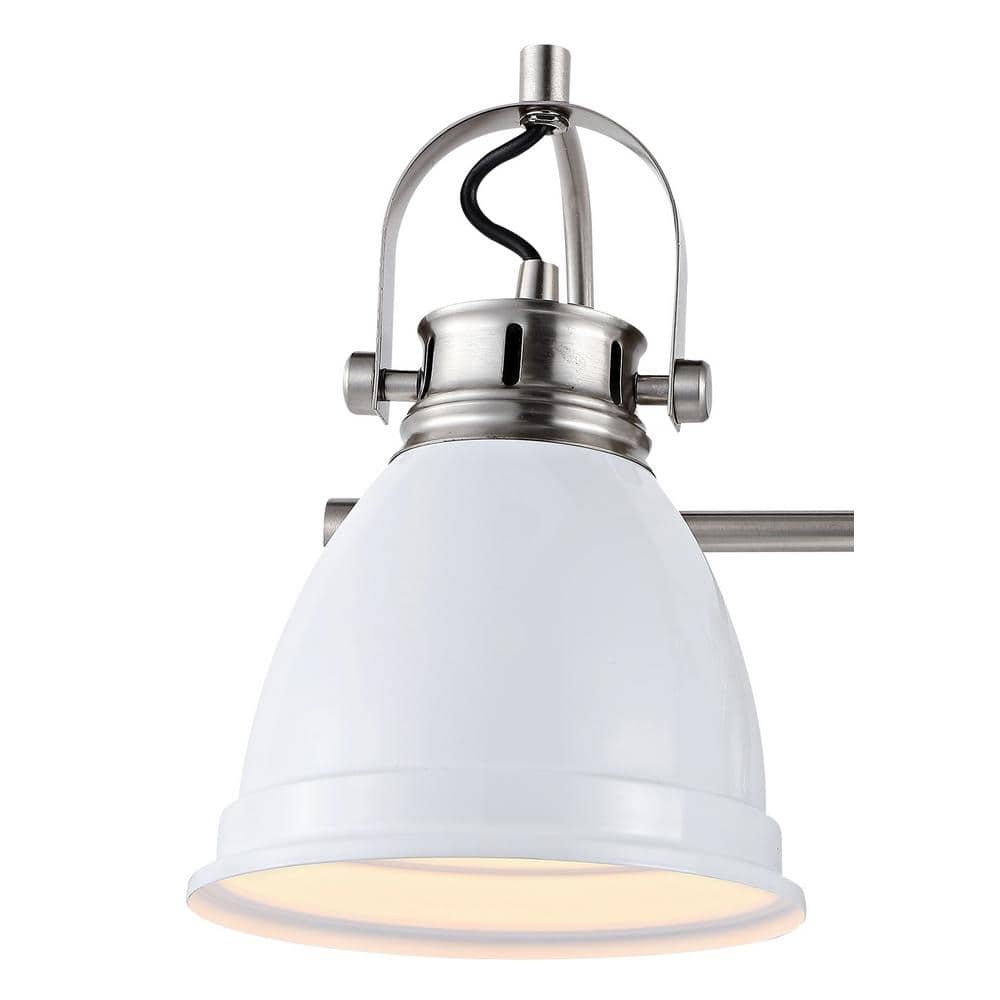 Phineas 25.5" Satin White Bohemian Iron LED Vanity Light