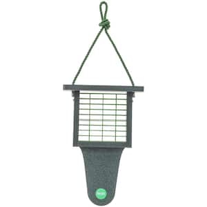 Suet Feeder with Tail Prop Color Pop Collection in Evergreen Recycled Plastic