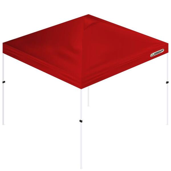 Unbranded First-Up 10 ft. x 10 ft. Red Tent Gazebo Canopy-DISCONTINUED