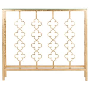 Carolina 8 in. Gold/Glass Console Table
