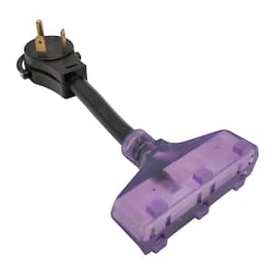 9 in. 10/3 RV 30 Amp 125-Volt 3-Prong TT-30P Plug to 3x 5-15R Tri-Outlets Adapter Cord (NEMA TT-30P to (3)5-15R)
