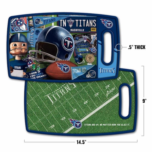 YouTheFan 2500225 NFL Tennessee Titans Retro Series Cutting Board