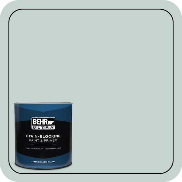 BEHR ULTRA 1 qt. #N430-2 Natures Reflection Satin Enamel Exterior Paint & Primer