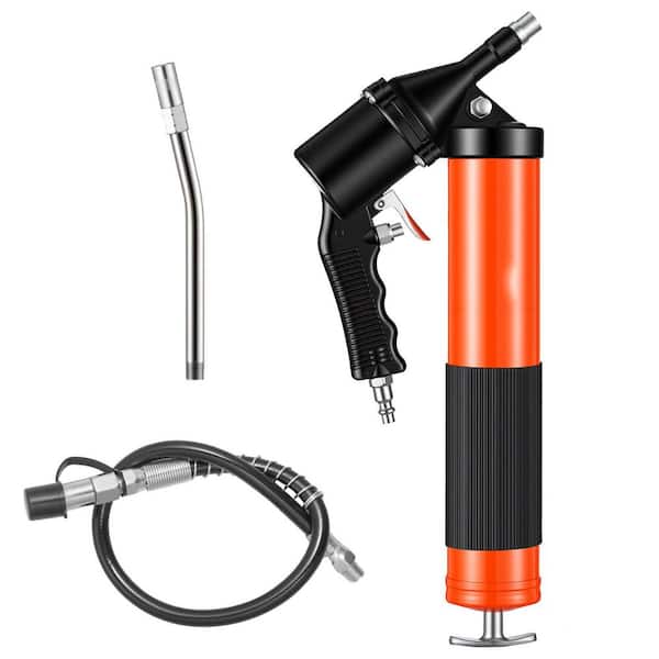 6000 PSI Grease Gun, Heavy Duty Continuous Cycle, 14 oz. Capacity, 18 in. Flex Hose for Automotive Use Repair