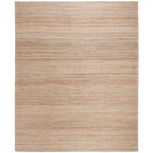 Cape Cod Natural 8 ft. x 10 ft. Solid Striped Area Rug