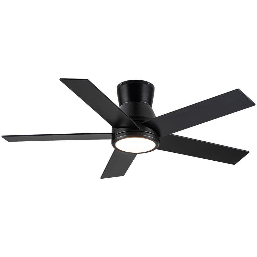 FanFusion 52 in. Indoor Black Ceiling Fans with LED Light Kit and Remote Control price history on PriceWatchPro