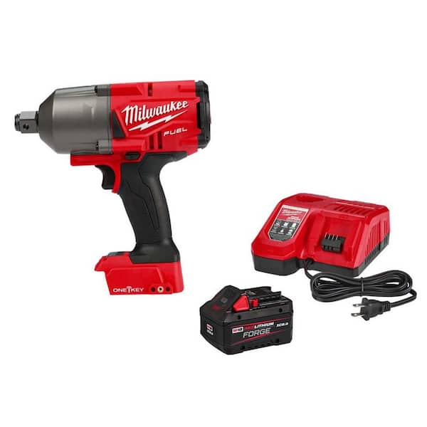 M18 FUEL ONE-KEY 18V Lith-Ion Brushless Cordless 3/4 in. Impact Wrench w/ Friction Ring w/ FORGE 8.0Ah Battery & Charger