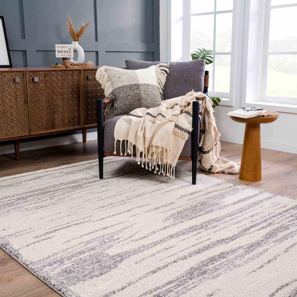 Lave 8 ft. X 10 ft. Beige, Taupe Area Rug