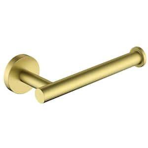 Bathroom Wall-Mount Single Post Toilet Paper Holder Tissue Holder in Stainless Steel Brushed Gold