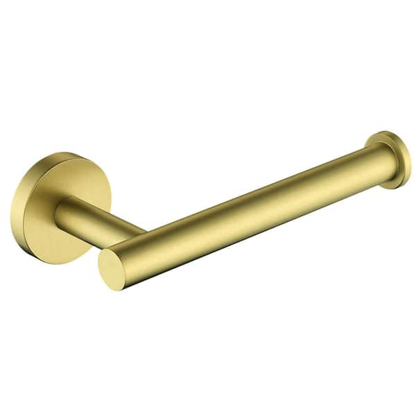 ATKING Bathroom Wall-Mount Single Post Toilet Paper Holder Tissue Holder in Stainless Steel Brushed Gold