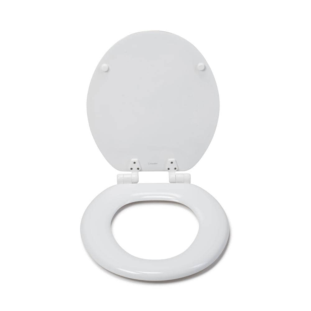 Colorful Giraffes Round Soft Close Molded Wood Toilet Seat