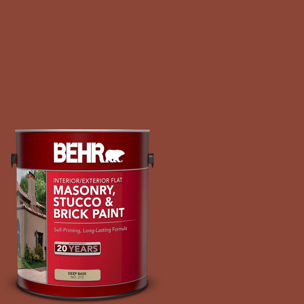 1 gal. #SC-330 Redwood Flat Interior/Exterior Masonry, Stucco and Brick Pai
