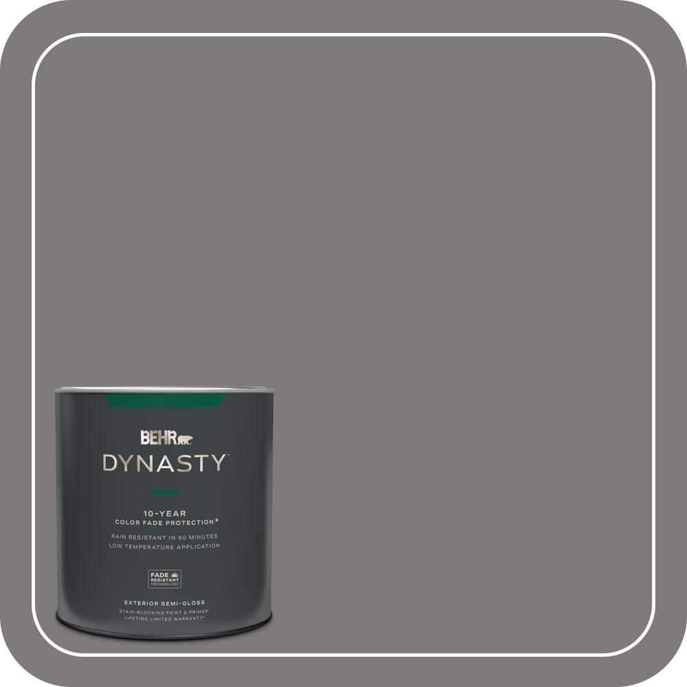 1 qt. #BXC-58 Stormy Gray Semi-Gloss Enamel Exterior Stain-Blocking Paint & Primer price history on PriceWatchPro