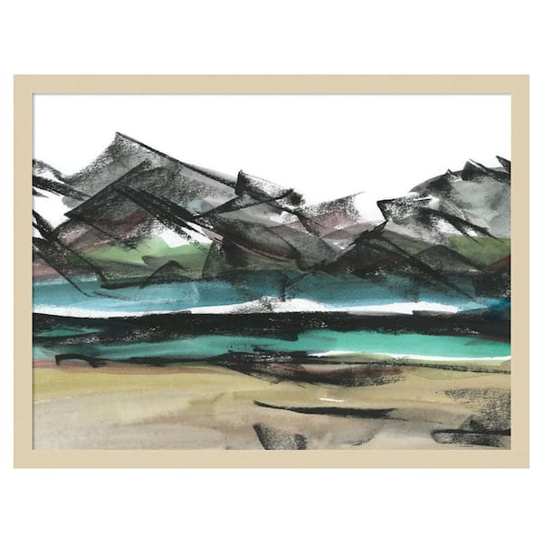 Amanti Art Abstract Mountain View IV by Ethan Harper 1 Piece Framed Giclee Nature Art Print 19 in. x 25 in.