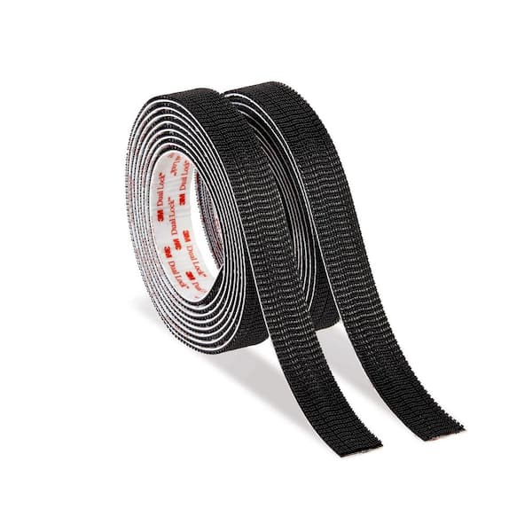 1 in. x 10 ft. Black Extreme Fasteners, 1 Set of Strips