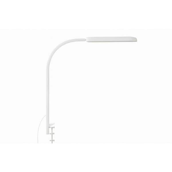 11 Brightness Levels, 34 in. White LED Clip-on Desk Lamp-5 Color Modes, Flexible Gooseneck, Timer & Memory Function