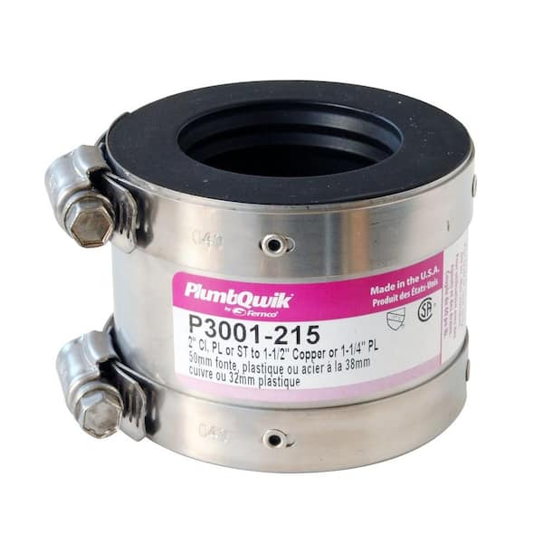 Fernco Proflex 2 in. x 1-1/2 in. Neoprene Shielded Coupling
