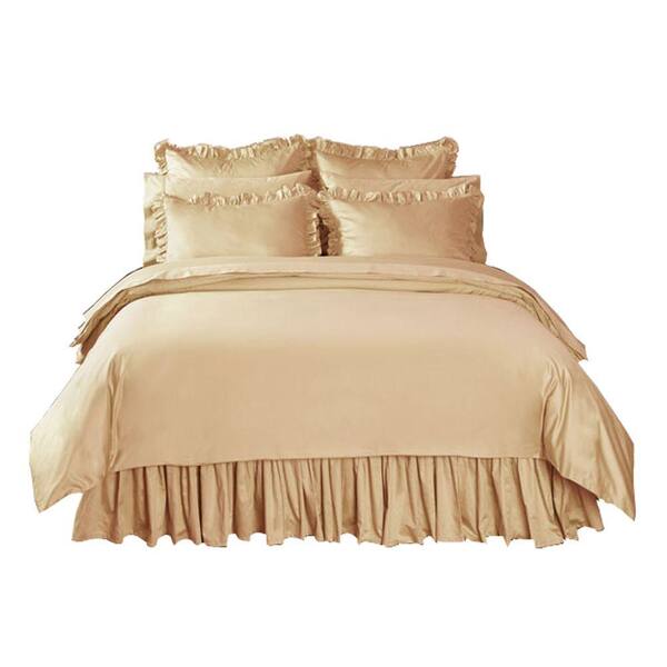 Home Decorators Collection Solid Craft Brown Twin Duvet