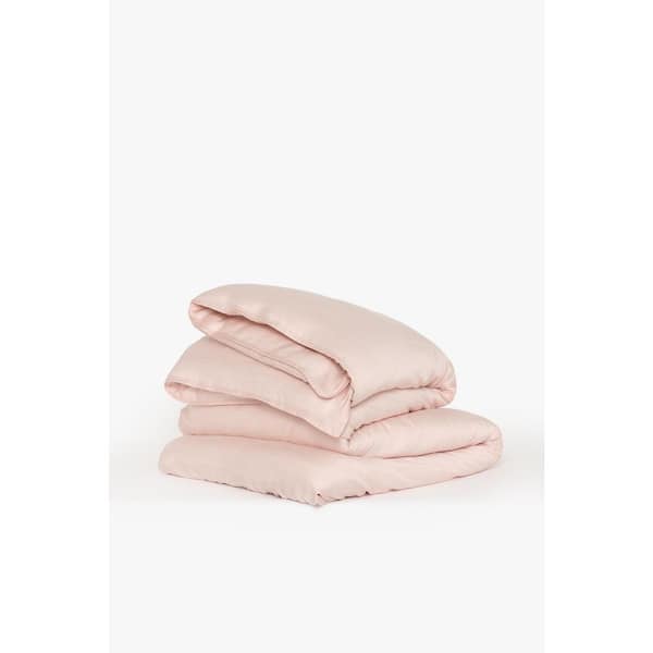 BUFFY Blush Eucalyptus TENCEL lyocell King/Cal King Duvet Cover